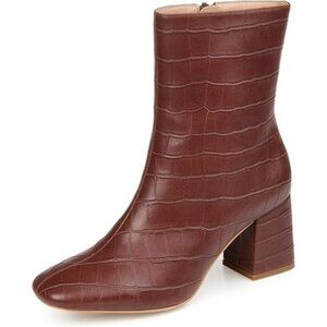 Journee Collection Trevi Bootie (Brown) Women's Shoes
